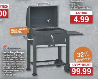 Famila Nord West LANDMANN Holzkohlegrillwagen Angebot