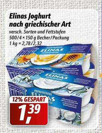 Simmel Elinas Joghurt Nach Griechischer Art Angebot