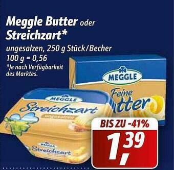 Simmel Meggle Butter Oder Streichzart Angebot