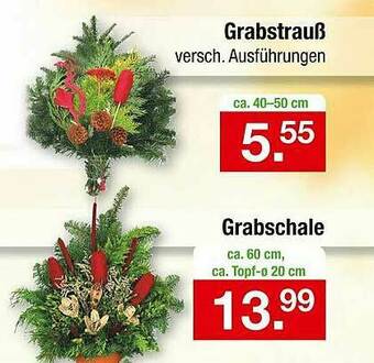 Zimmermann Grabstrauß, Granschale Angebot