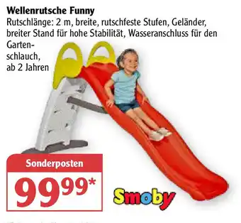 Globus Smoby Wellenrutsche Funny Angebot