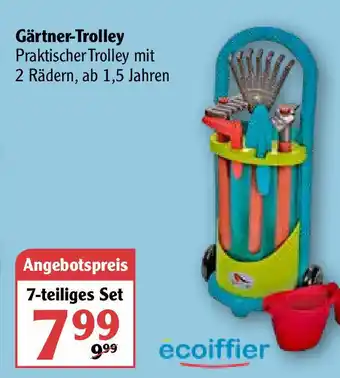 Globus Ecoiffier Gärtner Trolley Angebot