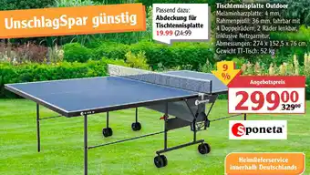 Globus Sponeta Tischtennisplatte Outdoor Angebot