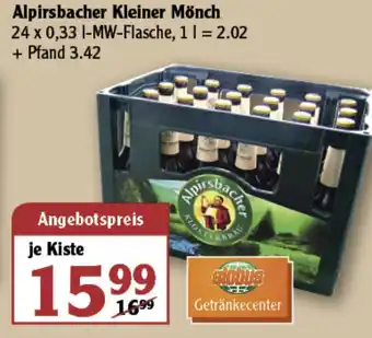 Globus Alpirsbacher Kleiner Mönch 24x0.33L Angebot