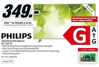 MediaMarkt Philips 32 PFS 6905/12 32" LED TV Angebot