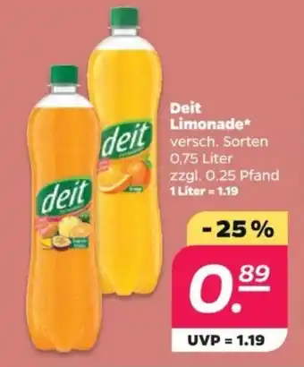 NETTO Deit Limonade 0,75 Liter Angebot