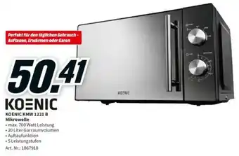 MediaMarkt Koenic KMW 1221 B Mikrowelle Angebot