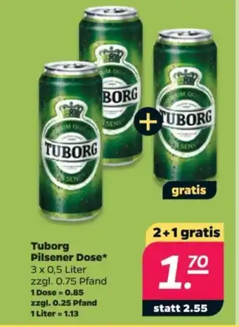 NETTO Tuborg Pilsener Dose 2+1 gratis Angebot