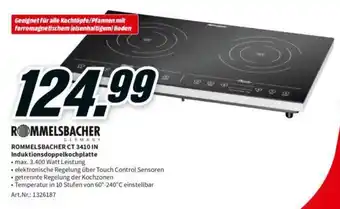 MediaMarkt Rommelsbacher CT 3410 IN Induktionsdoppelkochplatte Angebot