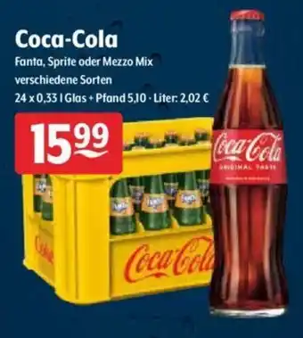 Getränke Hoffmann Coca Cola 24x0,33L Angebot