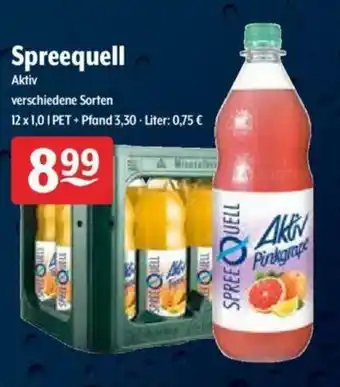 Getränke Hoffmann SpreeQuell Aktiv 12x1L Angebot