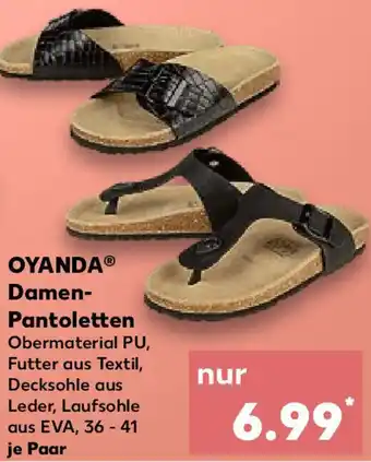 Kaufland OYANDA Damen Pantoletten Angebot