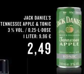 Getränke Hoffmann Jack Daniel's Tennessee Apple & Tonic 0,25L Angebot