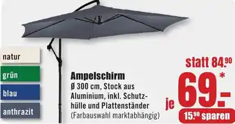 B1 Discount Baumarkt Ampelschirm Angebot