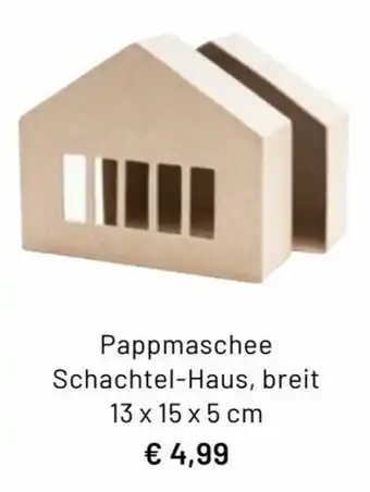 Idee Creativmarkt Pappmaschee Schachtel Haus Angebot