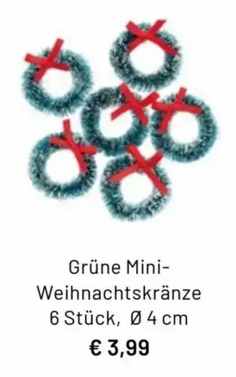 Idee Creativmarkt Grüne Mini Weihnachtskränze Angebot