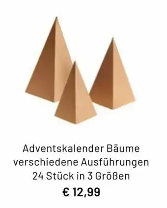 Idee Creativmarkt Adventskalender Bäume Angebot