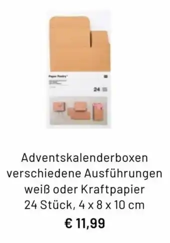 Idee Creativmarkt Adventskalenderboxen Angebot