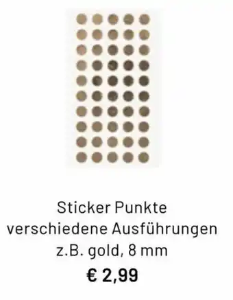 Idee Creativmarkt Sticker Punkte Angebot