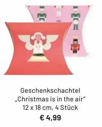 Idee Creativmarkt Geschenkschachtel Christmas is in the air Angebot