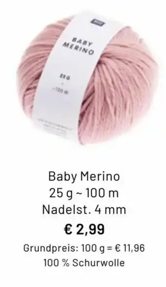 Idee Creativmarkt Baby Merino 25g-100 m Angebot