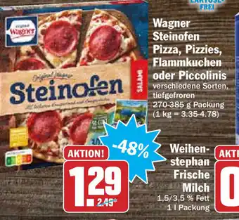 Hit Wagner Steinofen Pizza, Pizzies, Flammkuchen oder Piccolinis 270-385g Angebot