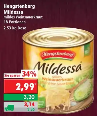 L. STROETMANN GROSSMARKT Hengstenberg Mildessa 2,53kg Dose Angebot