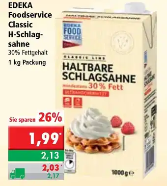 L. STROETMANN GROSSMARKT Edeka Foodservice Classic H-Schlag sahne 1kg Angebot