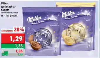 L. STROETMANN GROSSMARKT Milka Weihnachts Kugeln 86-100g beutel Angebot