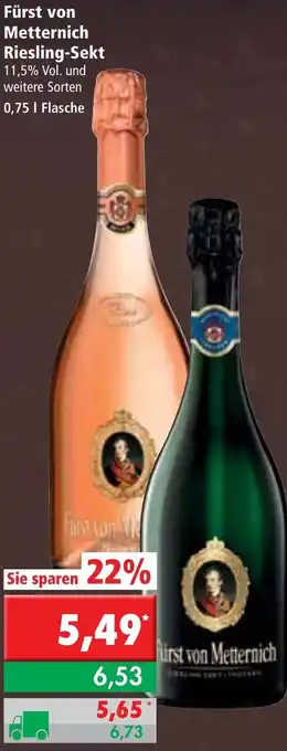 L. STROETMANN GROSSMARKT Fürst von Metternich Riesling-Sekt 0,75l Angebot