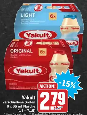 Hit Yakult 6 x 65ml Angebot