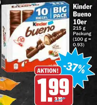 Hit Kinder Bueno 10er 215g Angebot