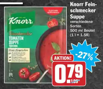 Hit Knorr Feinschmecker Suppe 500ml Beutel Angebot