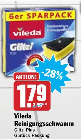 Hit Vileda Reinigungsschwamm Glitzi Plus Angebot