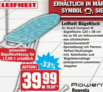 Hit Leifheit Bügeltisch Angebot