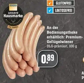 Edeka Neukauf Premium Geflügelwiener 100g Angebot