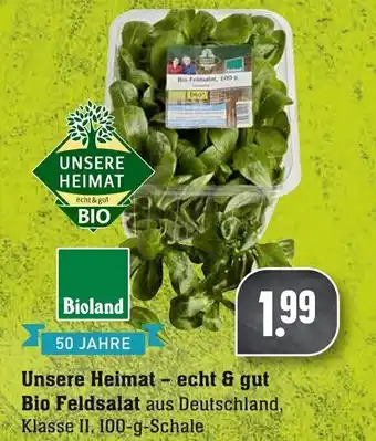 Edeka Neukauf Unsere Heimat echt & gut Bio Feldsalat 100g Angebot