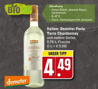 Edeka Neukauf Demeter Perla Terra Chardonnay 0,75L Angebot