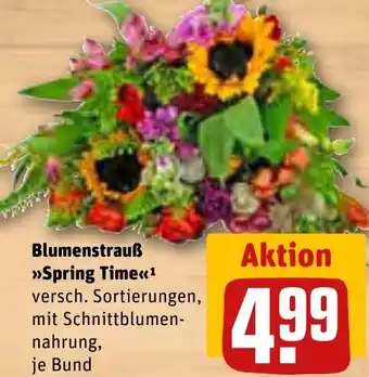 REWE Blumenstrauß Spring Time Angebot