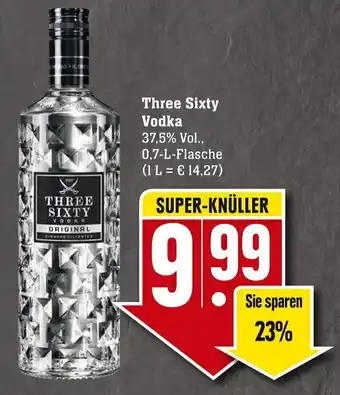 Edeka Neukauf Three Sixty Vodka 0,7L Angebot