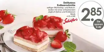 WEZ Schäfer's Delikatess Erdbeerschnitte Angebot