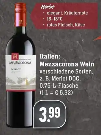 Edeka Neukauf Mezzacorona Weine 0,75L Angebot