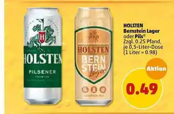 PENNY Holsten Bernstein Lager Oder Pils 0,5L Angebot