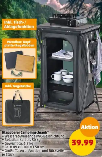 PENNY Klappbarer Campingschrank Angebot