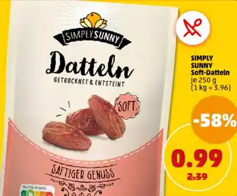 PENNY SIMPLY SUNNY Soft-Datteln 250 g Angebot