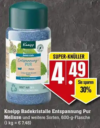 Edeka Neukauf Kneipp Badekristalle Entspannung Pur Melisse 600g Angebot