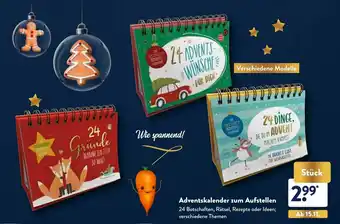 Aldi Nord Adventskalender zum Aufstellen Angebot