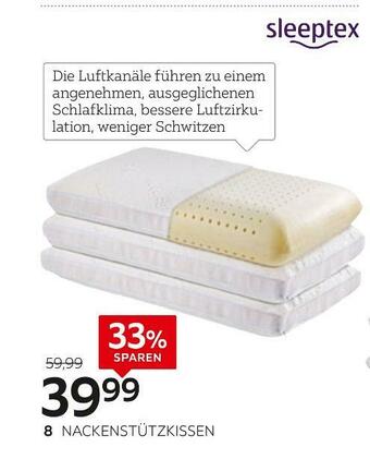 XXXLutz Sleeptex nackenstützkissen Angebot