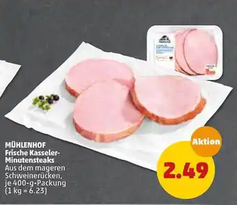 PENNY Mühlenhof Frische Kasseler Minutensteaks 400g Angebot