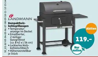 PENNY Landmann Kompaktholz Kohlegrillwagen Angebot